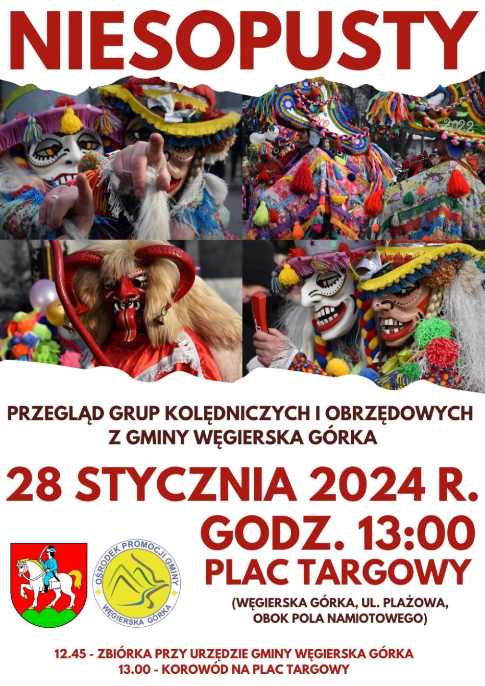 NIESOPUSTY 2024 – Przegląd Grup Kolędniczych i Obrzędowych z gminy Węgierska Górka.