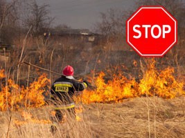 Za wypalanie traw grozi kara!!!