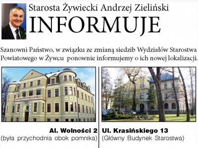 Nowa lokalizacja Wydziałów Starostwa Powiatowego w Żywcu - zdjęcie1