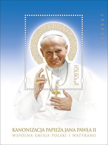 Wystawa filatelistyczna pt.  Jan Paweł II  Święty  - autorstwa Józefa Pawełczyk