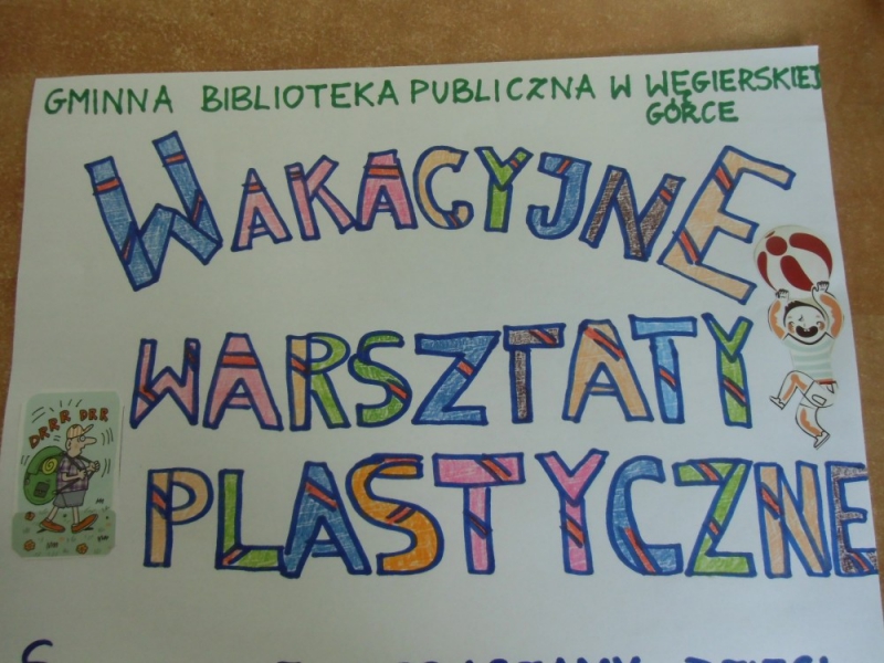 WAKACYJNE WARSZTATY PLASTYCZNE