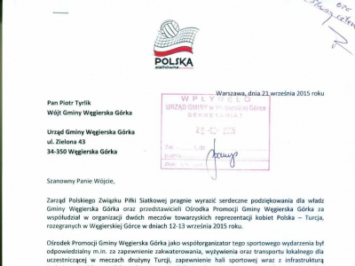Podziękowania Zarządu Polskiego Związku Piłki Siatkowej oraz spółki Polska Siatkówka Sp. z o.o. - zdjęcie2