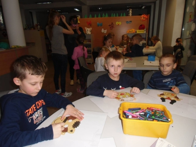 Zajęcia dla przedszkolaków w bibliotece w Żabnicy. - zdjęcie9