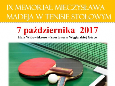 IX Memoriał im. M. Madeja w tenisie stołowym - zdjęcie1