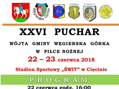 Sportowe emocje już dziś - XXVI Puchar Wójta Gminy Węgierska Górka w Piłkę Nożną - zdjęcie1