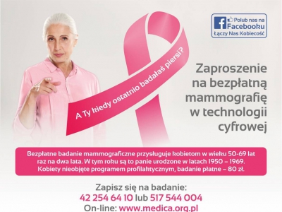 Bezpłatna Mammografia - zdjęcie1