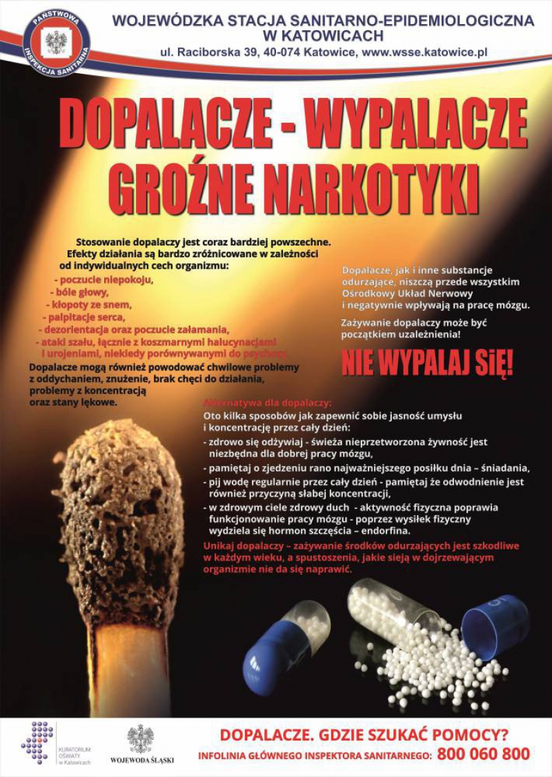 Dopalacze, wypalacze - groźne narkotyki