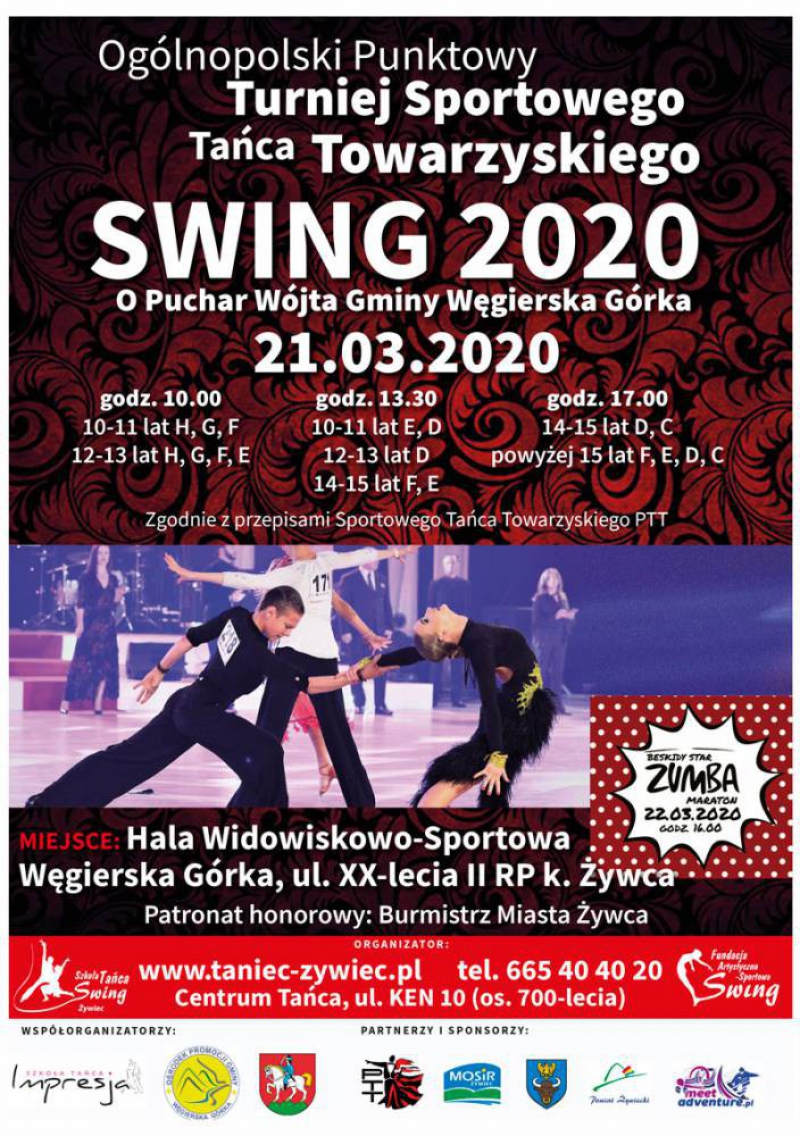 Ogólnopolski Turniej Tańca Sportowego SWING 2020 już wkrótce !