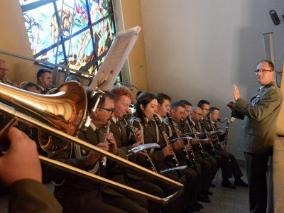 Orkiestra Reprezentacyjna Staży Granicznej z Nowego Sącza podczas koncertu uświetniającego obchody 1 Września.