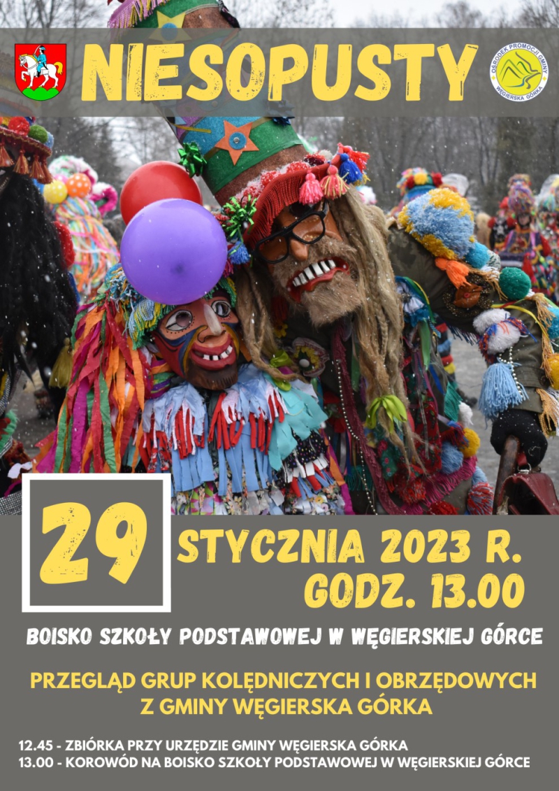 NIESOPUSTY 2023 – Przegląd Grup Kolędniczych i Obrzędowych z gminy Węgierska Górka.