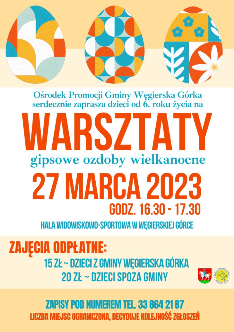 Warsztaty - gipsowe ozdoby wielkanocne.