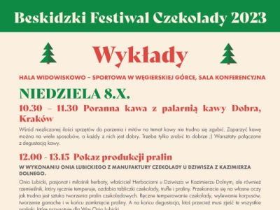 Program Beskidzkiego Festiwalu Czekolady - zdjęcie2