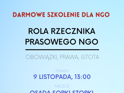 Szkolenie dla organizacji pozarządowych - zdjęcie1