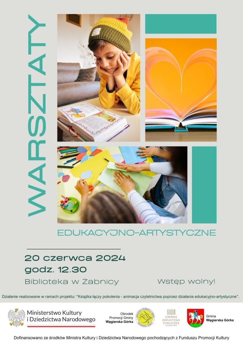 W bibliotece nie ma nudy, czyli warsztaty edukacyjno-artystyczne czas start!