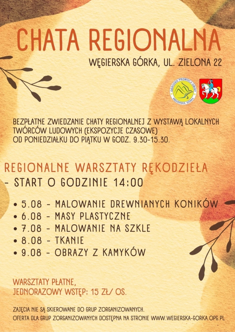 Zapraszamy do Chaty Regionalnej w Węgierskiej Górce!